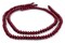The Bead Chest Red Bicone Natural Wood Beads (5x8mm): Organic Eco-Friendly Wooden Bead Strand for DIY Jewelry, Crafts, Necklace and Bracelet Making